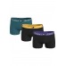 Tommy Hilfiger ανδρικό βαμβακερό boxer 3pack με διαφορετικά χρώματα στο λάστιχο,άνετη γραμμή, 95%cotton 5%elastaneUM0UM03289 0VC